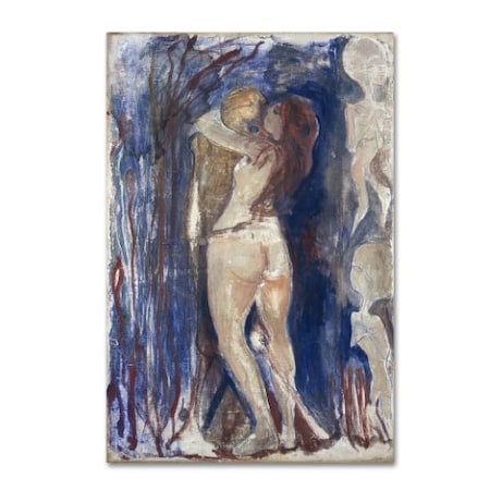 Edvard Munch 'Death And Life' Canvas Art,12x19